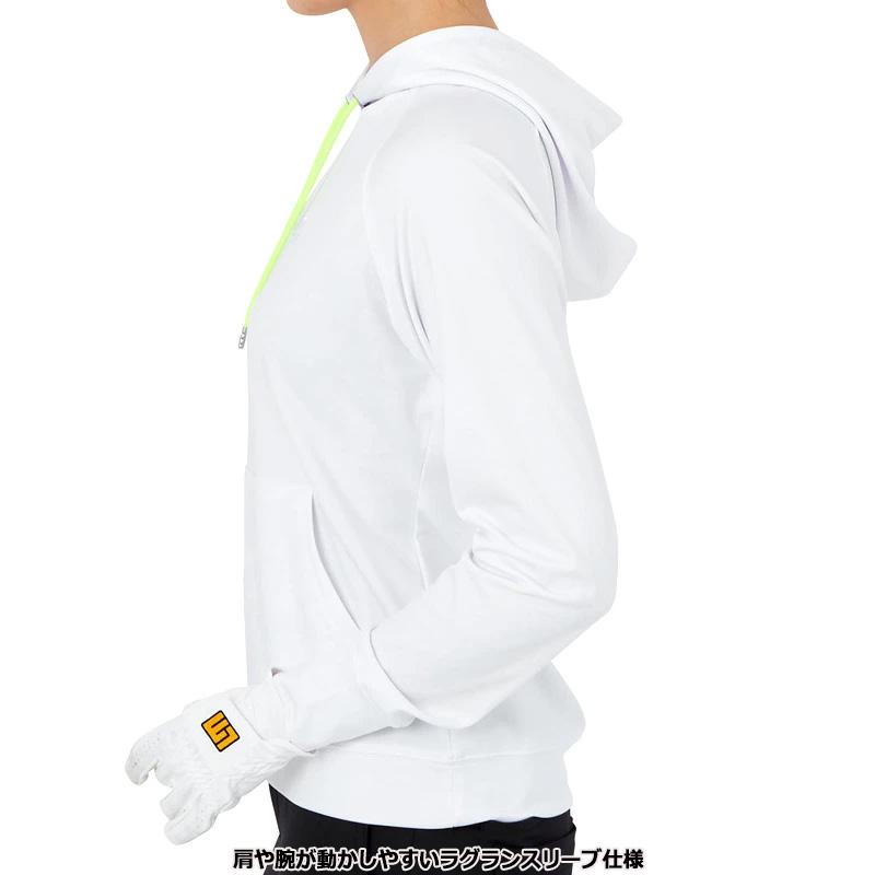 ラウドマウス レディース 吸汗速乾 長袖 パーカー White ホワイト 762451(999) 春 秋 日本規格 RAAR Loudmouth ゴルフウェア フーディー DEC3 | LOUDMOUTH | 02