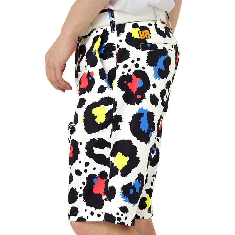 ラウドマウス メンズ ショートパンツ ストレッチ Neon Leopard ネオンレオパード 763302(352) 日本規格 SAAR Loudmouth ゴルフウェア 派手 MAY2 | LOUDMOUTH | 03