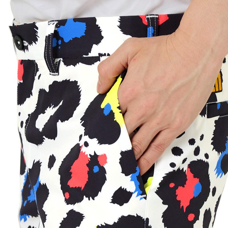ラウドマウス メンズ ショートパンツ ストレッチ Neon Leopard ネオンレオパード 763302(352) 日本規格 SAAR Loudmouth ゴルフウェア 派手 MAY2 | LOUDMOUTH | 05