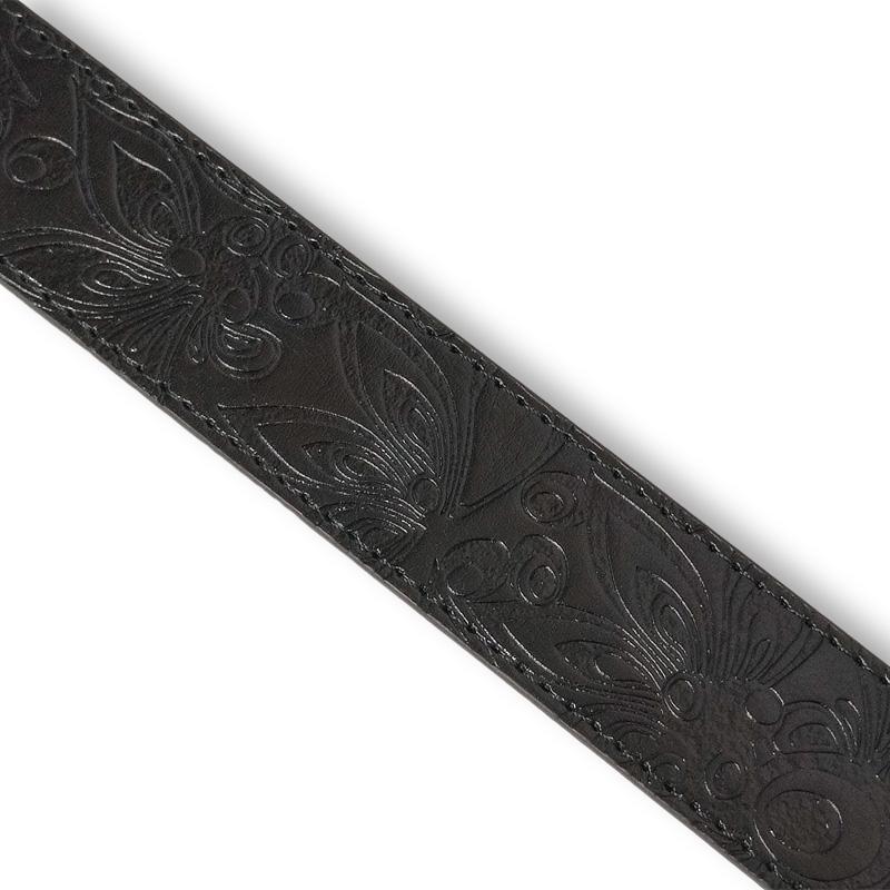 ラウドマウス ホールレス バックル ベルト シャガデリック エンボス加工 ブラック 763904(998) 日本規格 SAAR Loudmouth ゴルフウェア メンズ Belt MAY3 | LOUDMOUTH | 05