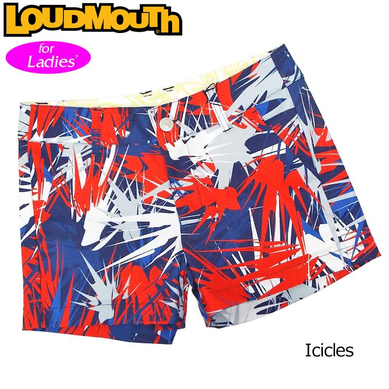 日本規格 レディース ラウドマウス ミニパンツ アイシクル 769364(178) ZAAQ Loudmouth ゴルフウェア ボトムス 派手な | LOUDMOUTH