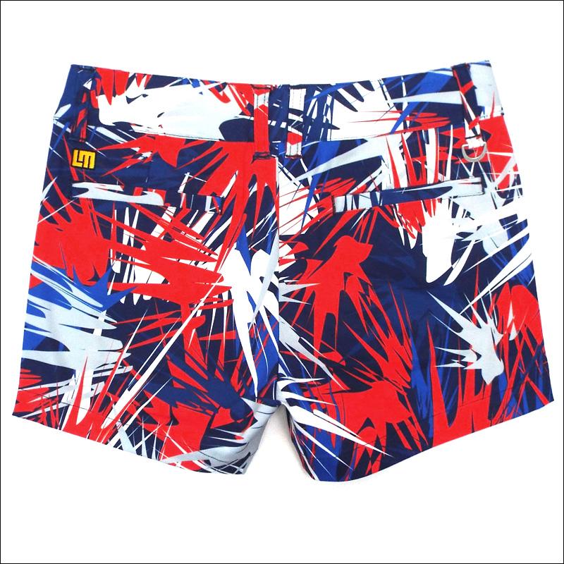 日本規格 レディース ラウドマウス ミニパンツ アイシクル 769364(178) ZAAQ Loudmouth ゴルフウェア ボトムス 派手な | LOUDMOUTH | 01