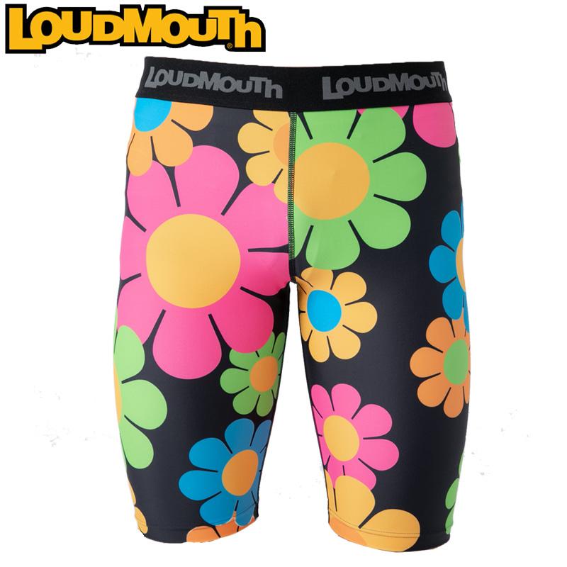 均一SALE メール便発送OK 日本規格 ラウドマウス メンズ ショート スパッツ マジックバス 769904(005) ZAAQ Loudmouth ハーフ 派手 フィットネス ヨガ | LOUDMOUTH