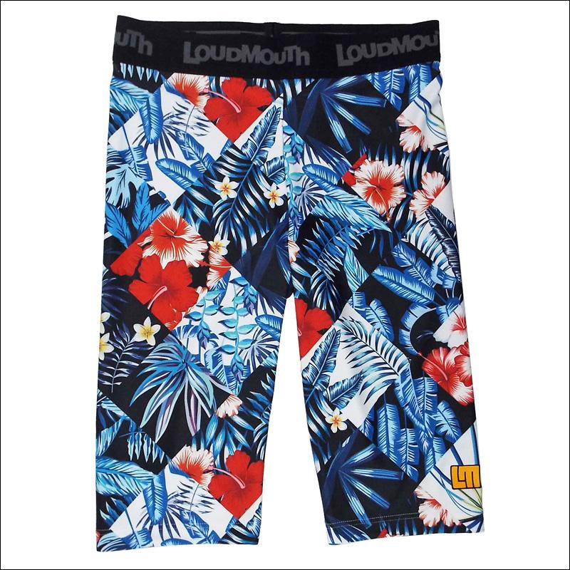 均一SALE メール便発送OK 日本規格 レディース ラウドマウス ショートスパッツ Midnight Lagoon ミッドナイトラグーン 769955(131) ZAAQ Loudmouth 派手 | LOUDMOUTH | 01