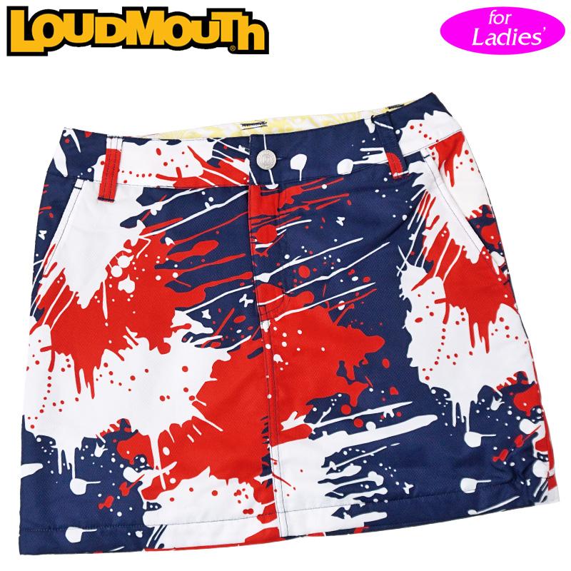 日本規格 ラウドマウス レディース 蓄熱 撥水 スカート ネイビー 770362(997) 防寒 PCBR ボトムス Loudmouth ゴルフウェア スコート 5cp | LOUDMOUTH