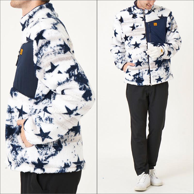 ラウドマウス メンズ ボアフリース ジャケット ホワイト 裏蓄熱 ストレッチ 防寒 寒さ対策 772202(999) 日本規格 RCBR Loudmouth アウター ブルゾン | LOUDMOUTH | 02