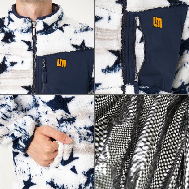 ラウドマウス メンズ ボアフリース ジャケット ホワイト 裏蓄熱 ストレッチ 防寒 寒さ対策 772202(999) 日本規格 RCBR Loudmouth アウター ブルゾン | LOUDMOUTH | 03