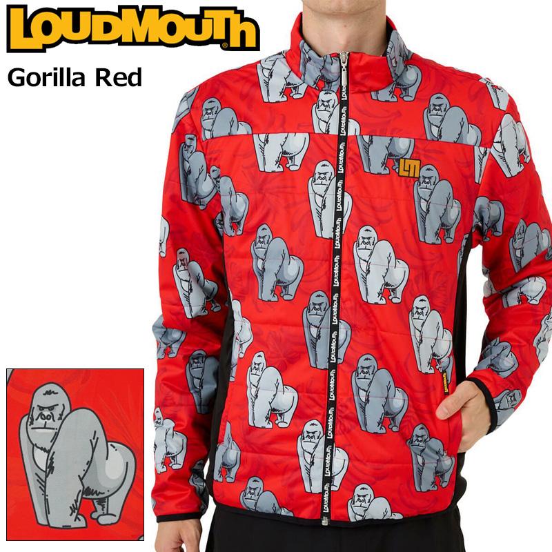 2024春大特価セール！ ラウドマウス LOUDMOUTH メンズ ゴリラレッド ジャケット 中綿 メンズウェア