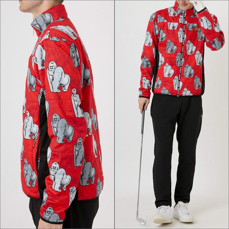 ラウドマウス メンズ 中綿 ジャケット ゴリラレッド 772207(295) 日本規格 RCBR Loudmouth アウター ブルゾン ゴルフ ウェア 中綿ジャケット | LOUDMOUTH | 02