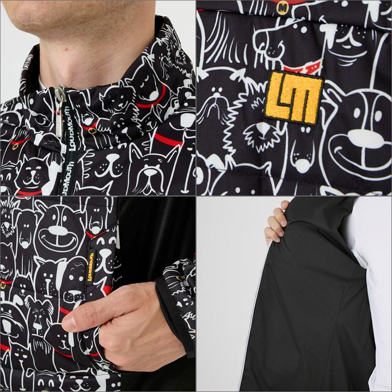 ラウドマウス メンズ 中綿 ジャケット マッツレッドカラーズブラック 772207(341) 日本規格 RCBR Loudmouth ブルゾン ゴルフ ウェア 中綿ジャケット | LOUDMOUTH | 03