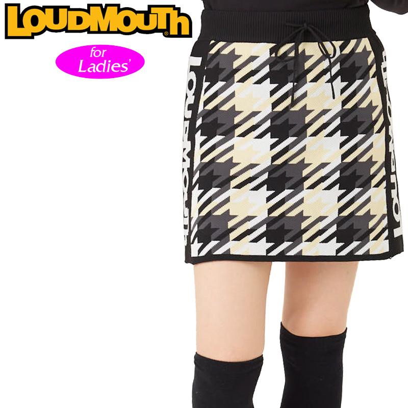 ラウドマウス レディース 裏蓄熱 軽量 ニット スカート Black ブラック 772360(998) 防寒 日本規格 RCBR スコート ボトムス Loudmouth ゴルフウェア NOV1 | LOUDMOUTH