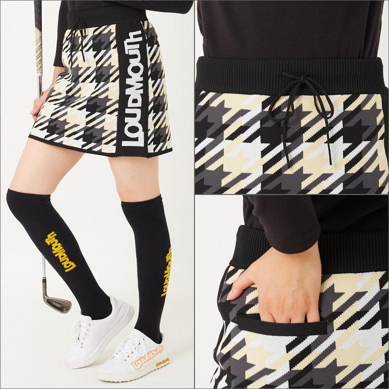 ラウドマウス レディース 裏蓄熱 軽量 ニット スカート Black ブラック 772360(998) 防寒 日本規格 RCBR スコート ボトムス Loudmouth ゴルフウェア NOV1 | LOUDMOUTH | 03