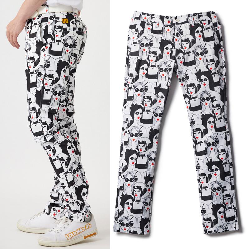 LOUDMOUTH ラウドマウス メンズ ロングパンツ ストレッチ UV