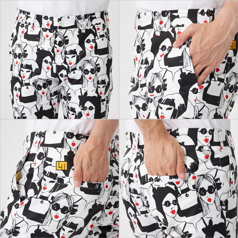【美品】LOUD MOUTH ラウドマウス ゴルフウェア ロングパンツ M 派手 LOUDMOUTH（ラウドマウスゴルフ） クーポン有 ラウドマウス メンズ