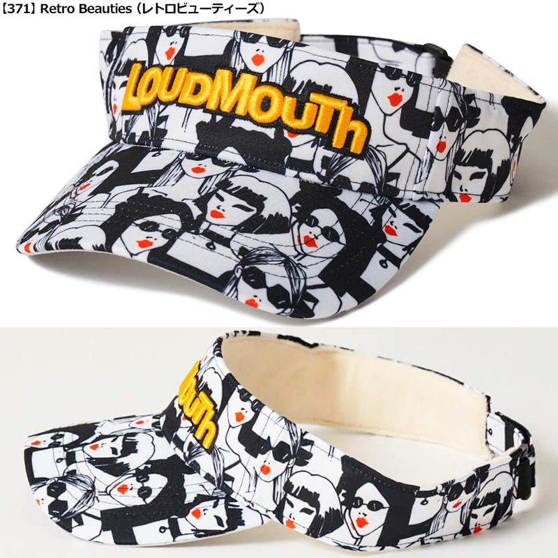 ラウドマウス ツイル サンバイザー 773922 日本規格 SCBR Loudmouth 刺繍 バイザー 帽子 総柄 派手 派手な 個性 目立つ メンズ レディース | LOUDMOUTH | 01
