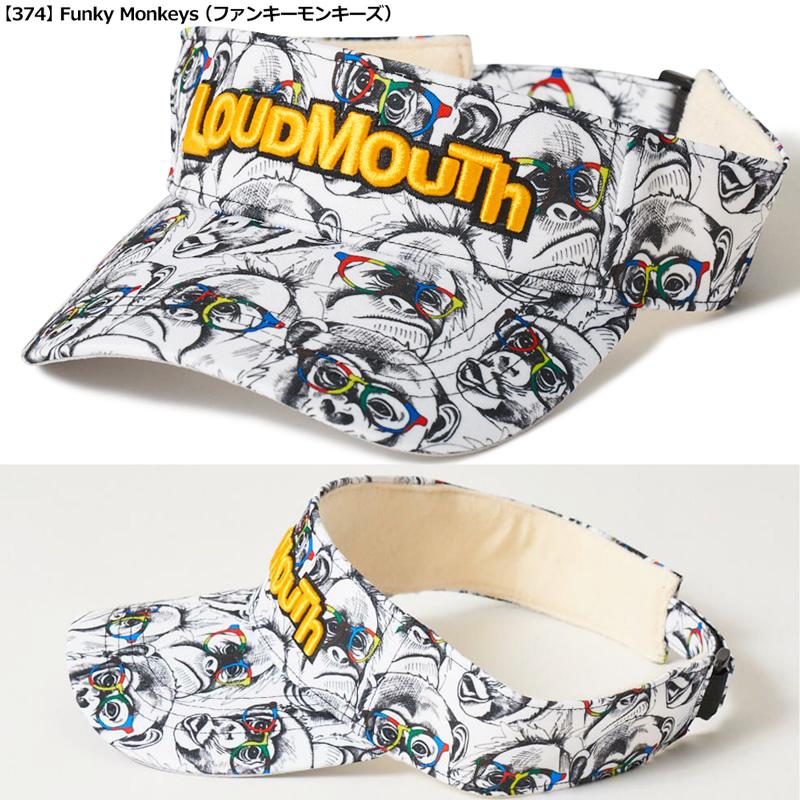 ラウドマウス ツイル サンバイザー 773922 日本規格 SCBR Loudmouth 刺繍 バイザー 帽子 総柄 派手 派手な 個性 目立つ メンズ レディース | LOUDMOUTH | 06