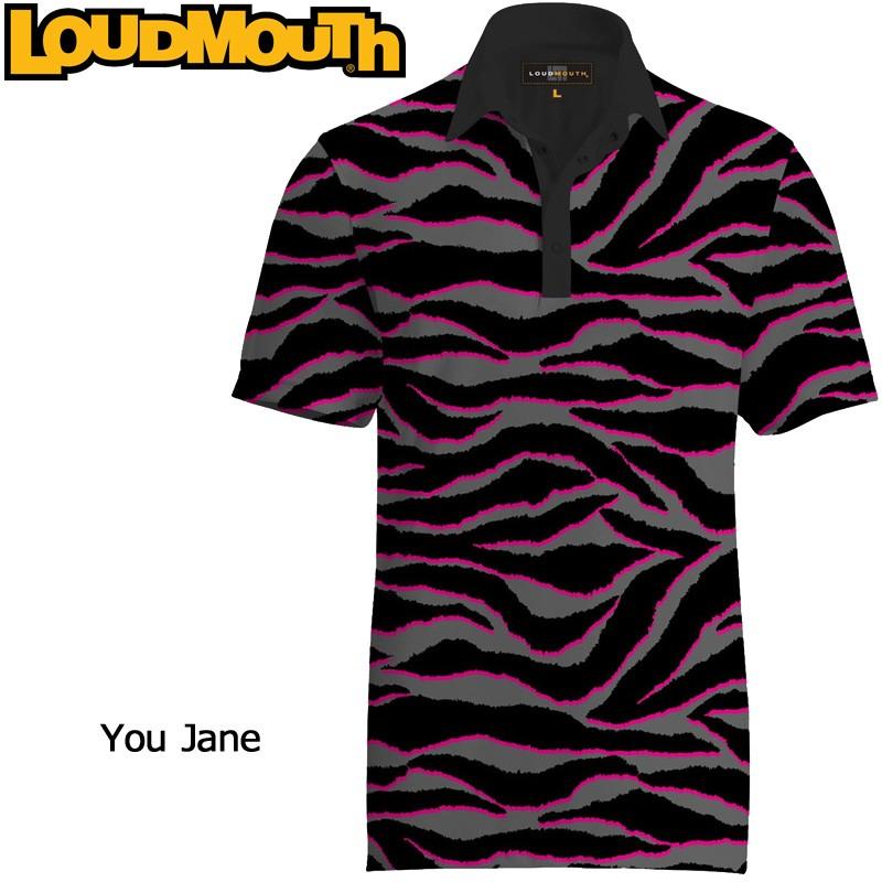 メール便発送OK ラウドマウス Loudmouth ゴルフ メンズウエア 半袖 ポロシャツ ファンシーシャツ ユージェーン 新品 Fancy Polo Shirt You Jane :lmwrn-fcy-youjane:ラウドマウス専門店 LM style 通販 ラウドマウス ゴルフウエア メンズ半袖ポロシャツ 吸汗速乾UV 英文字ネオン