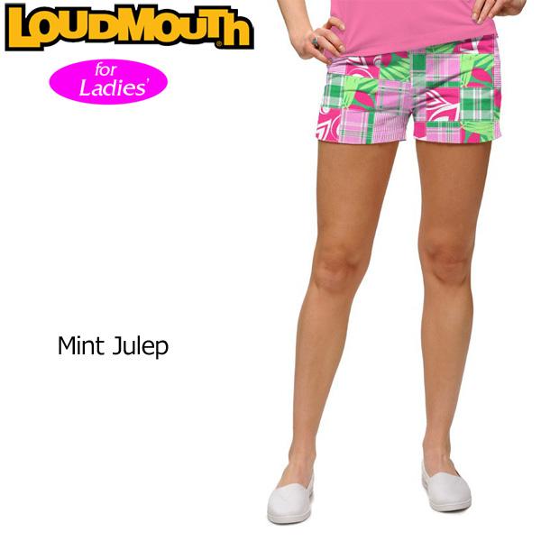ラウドマウス ゴルフ レディースウエア ホットパンツ ミニパンツ Mint Julep ミントジュレップ XAAQ Mini Shorts Loudmouth | LOUDMOUTH