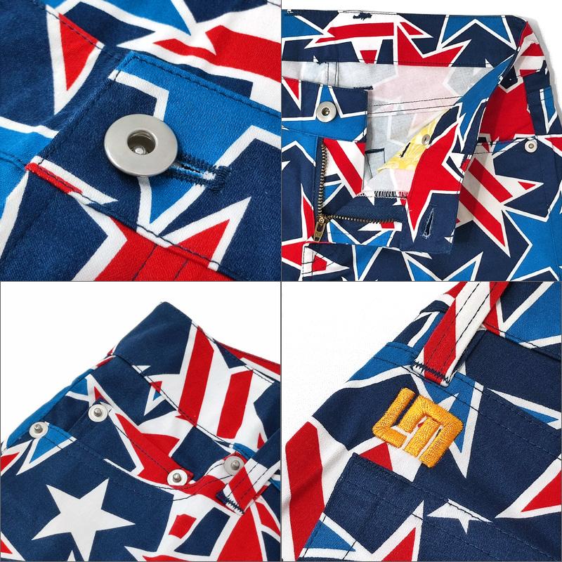 インポート ラウドマウス Loudmouth ゴルフ レディースウエア ロングパンツ ジーンズカット Star Studded スタースタッズ 新品 XAAQ impt | LOUDMOUTH | 02