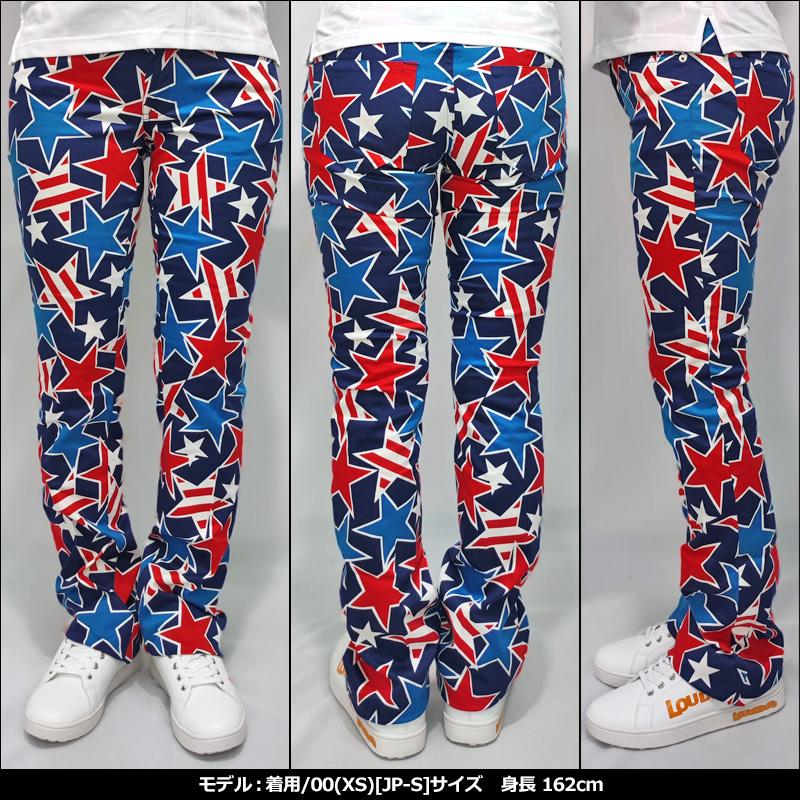 インポート ラウドマウス Loudmouth ゴルフ レディースウエア ロングパンツ ジーンズカット Star Studded スタースタッズ 新品 XAAQ impt | LOUDMOUTH | 03