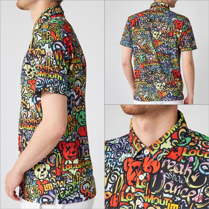 ラウドマウス 2025 メンズ 半袖 ポロシャツ 吸汗速乾 接触冷感 UVカット 765601 日本規格 メール便発送【新品】 25SS Loudmouth ゴルフウェア メンズシャツ LOUDMOUTH（ラウドマウスゴルフ） ラウドマウス 2025 メンズ 半袖