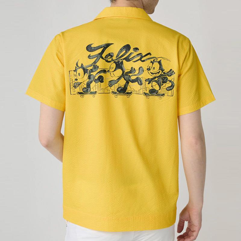 LOUDMOUTH ラウドマウス × FELIXコラボ 2025 メンズ 開襟 半袖