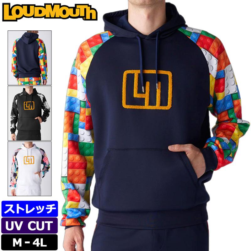 LOUDMOUTH（ラウドマウスゴルフ） ラウドマウス メンズ 長袖パーカー ダンボールニット フーディ 775400 日本規格 UCBR ...