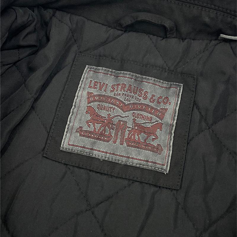 LEVI’Sブラックデニムジャケット Levi's（リーバイス） メンズ 防寒ジャケット 中綿入り コットン100
