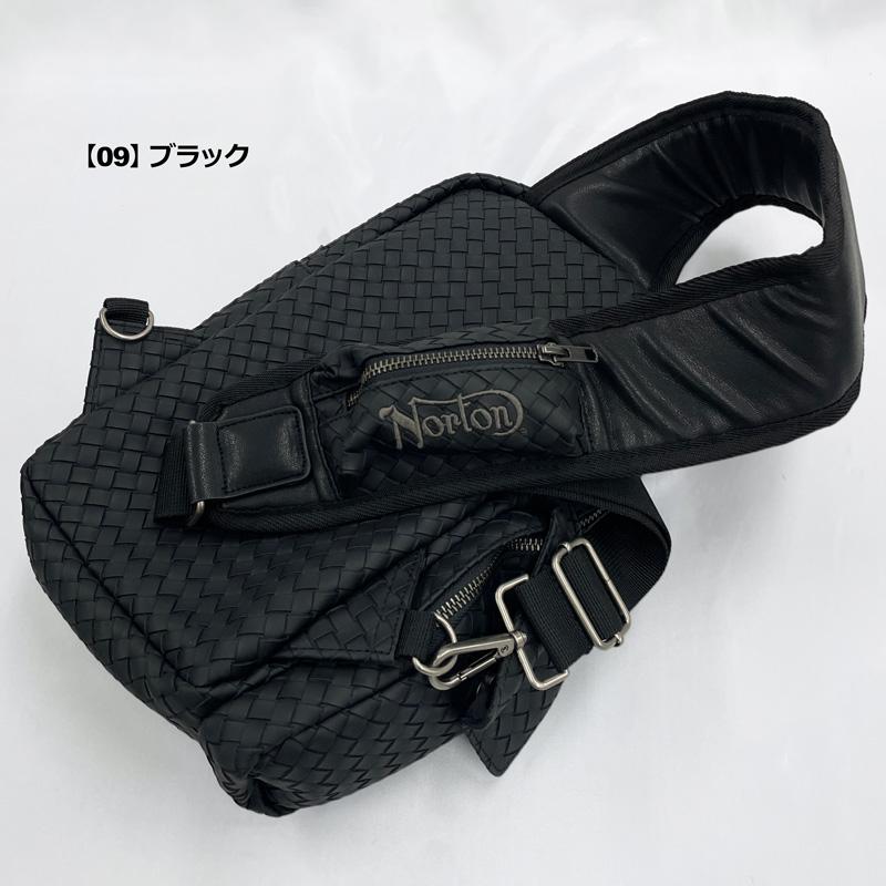 ノートン（NORTON） 2026 メンズ レザーボディバッグ 編み込み 2way 