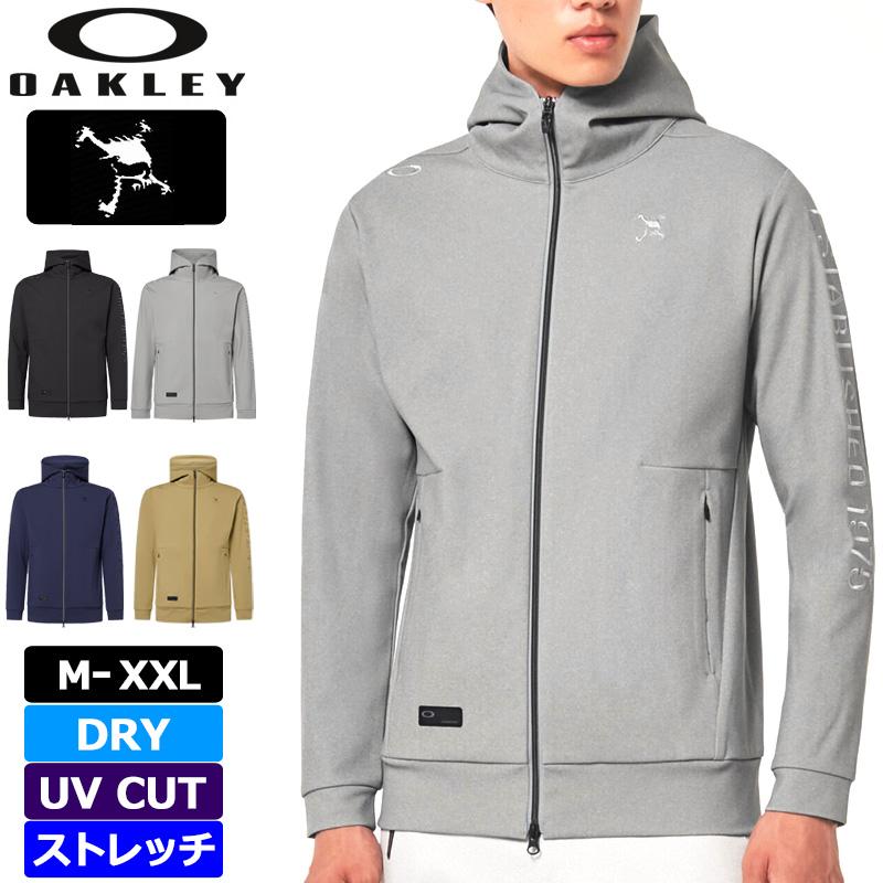 OAKLEY（オークリー） メンズ フルジップ 長袖 フーディー ジャケット 
