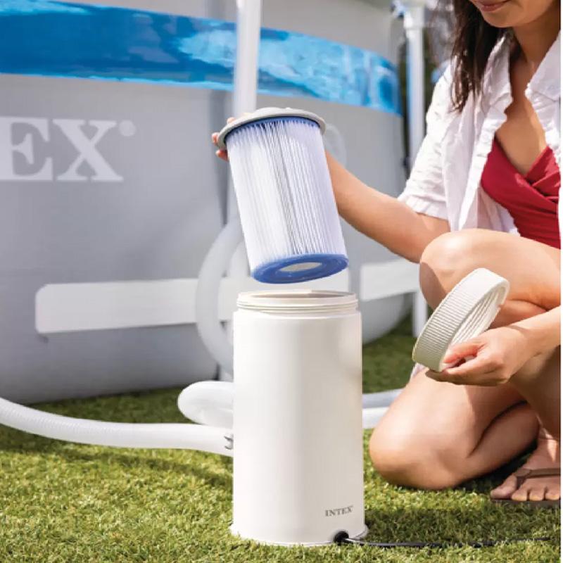 INTEX インテックス プール用 フィルターポンプ C1000 フィルターカートリッジ付 26637JA Krystal Clear FP637 浄水 濾過 フレームプール用 大型プール用_1