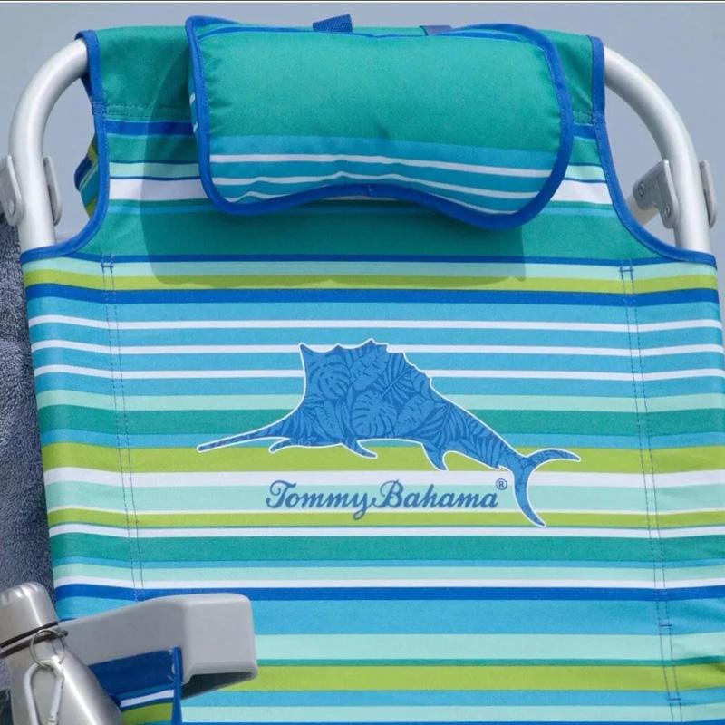 Tommy Bahama（トミー バハマ） ビーチチェア ブルーストライプ 5段階