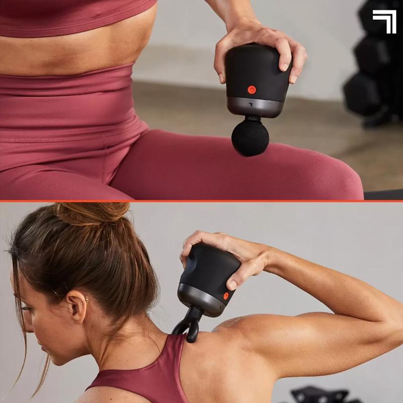 Sharper Image (シャーパーイメージ) ダイエット・健康用品 ハンディマッサージャー コンパクト 筋膜リリースガン アタッチメント4種付属 4段階調節  SPI1001 【コンプオフ金沢野々市店】 SHARPER IMAGE シャーパーイメージ パワーブーストマッスルガン パルム