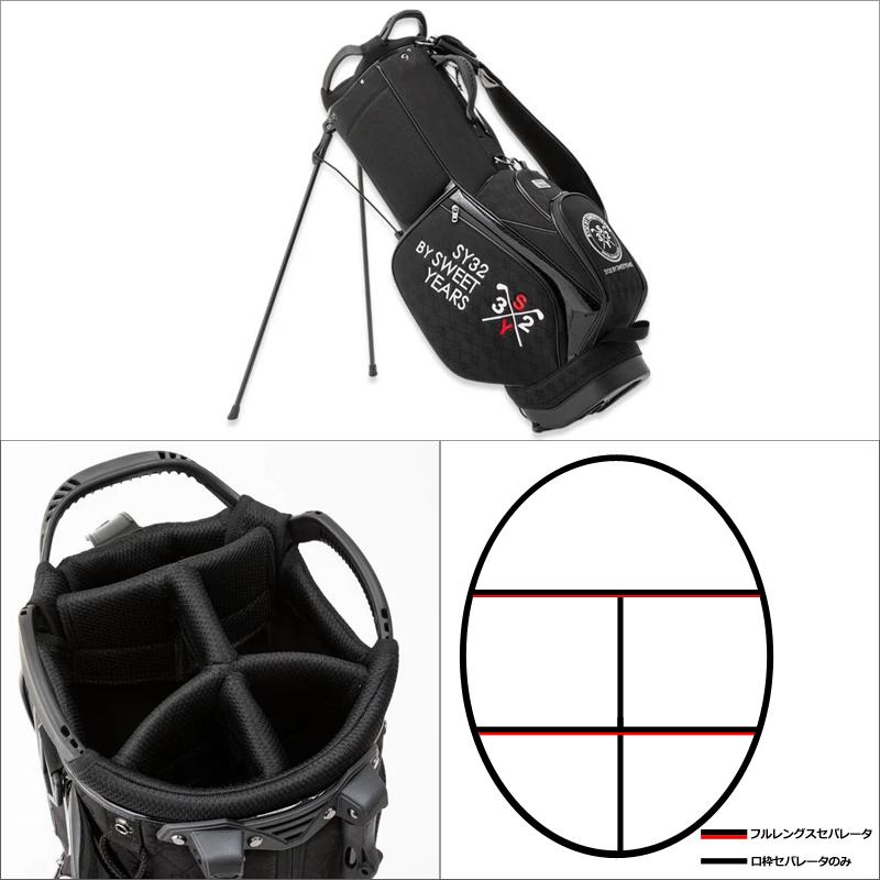 クーポン有 SY32 GOLF 9型 スタンドバッグ JQ STAND CADDY BAG SYG-24A100 ゴルフ  TCBR ゴルフ用バッグ スタンド式 キャディバッグ エスワイ OCT3の画像
