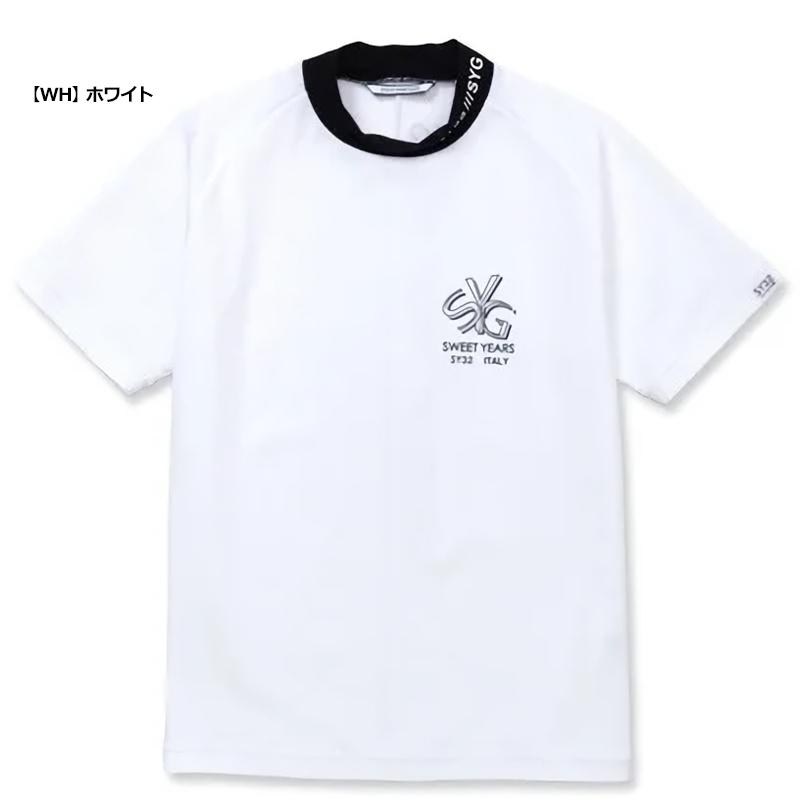 SY32 GOLF メンズ 吸汗速乾 モックネック 半袖シャツ SYG-24S19 NEO-PRO POPCORN KNIT MOCK ゴルフ TAAR エスワイサーティートゥ ゴルフウェア MAR3_8