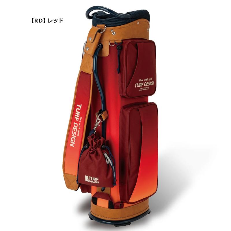 TURF DESIGN ターフデザイン 9.5型 キャディバッグ 巾着袋付き TDCB