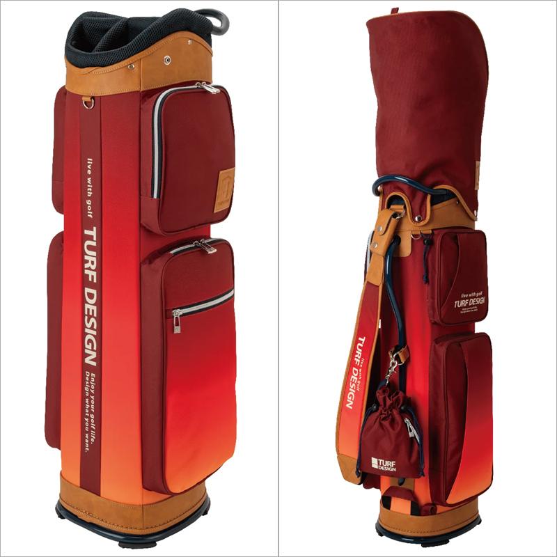 TURF DESIGN ターフデザイン 9.5型 キャディバッグ 巾着袋付き TDCB
