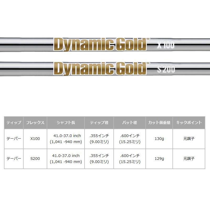 ダイナミックゴールド HT S200 シャフト 6本セット 5I～PW TRUE TEMPER（トゥルーテンパー） Dynamic Gold ダイナミックゴールド