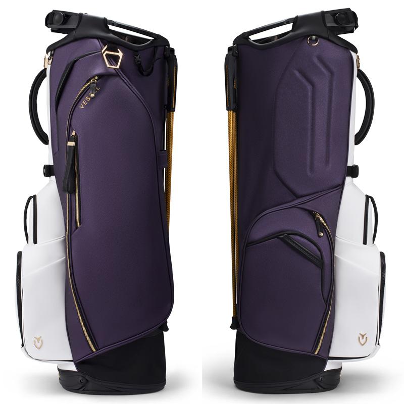 【限定値下げ中】モンジー×ベゼル　キャディーバック　パープル　希少 VESSEL ベゼル 2026 9.5型 スタンドバッグ Player 5.0 Pro Stand