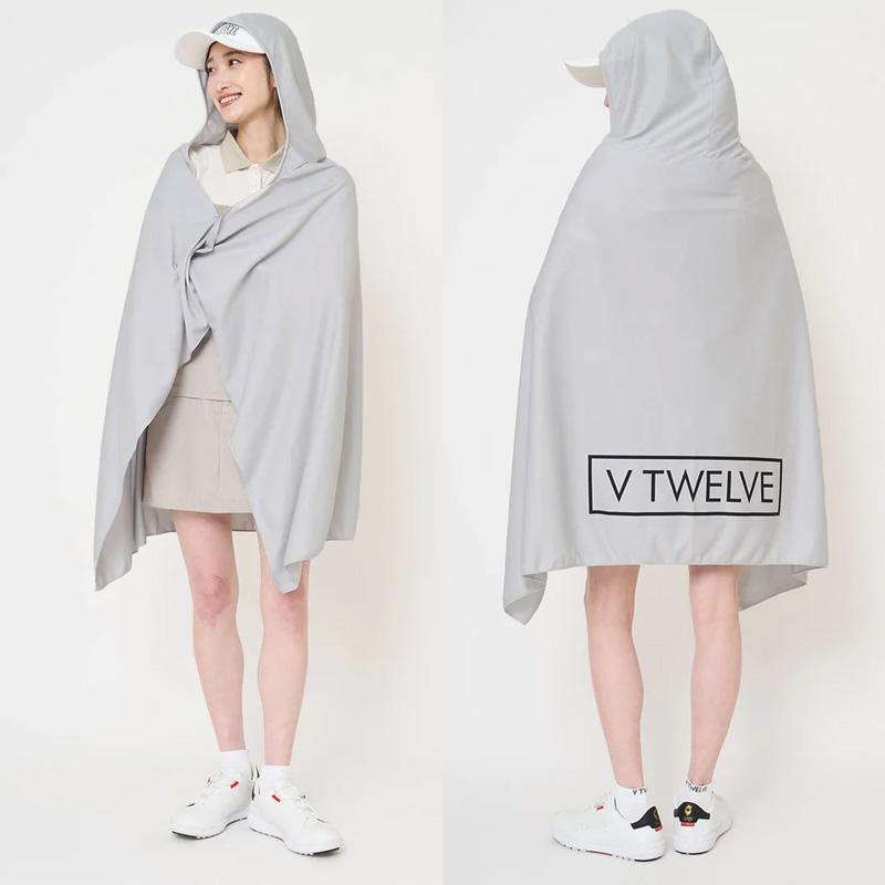 V12 ゴルフ 2026 冷感ポンチョ 吸汗速乾 UVカット COOL PONCHO V122611-AC23 ヴィ・トゥエルヴ 26SS 熱中症対策 暑さ対策 冷感アイテム クーリング V12 GOLF_6