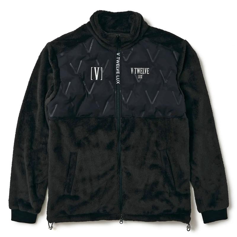 V12 ゴルフ メンズ 長袖 ジャケット フリース×中綿キルティング フルジップ LX UTILITY JKT VLX2320-JK02 ヴィ・トゥエルヴ SCBR ゴルフウェア GOLF NOV2_6