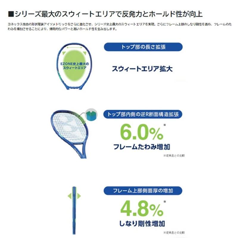 YONEX（ヨネックス） 硬式テニスラケット Eゾーン110 ブラストブルー