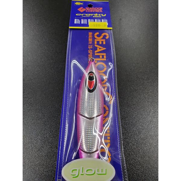 シーフロアコントロール/SEAFLOOR CONTROL　クランキー/cranky　120ｇ　グレイン　シルバードットグローエッジピンク【オリカラ】 | 