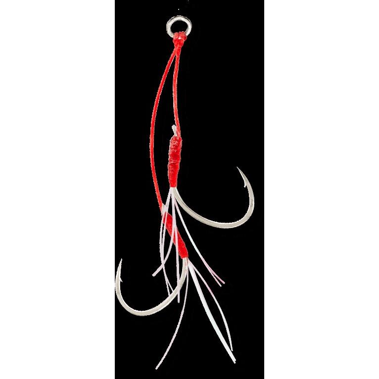 シーフロアコントロール　タイベイト交換アシストフック　ティンセル付き　4セット入（100〜120ｇ） | 