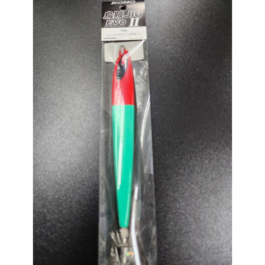KOMO 烏賊JIG EVOII 150g ＃04 レッド×グリーン（グロー