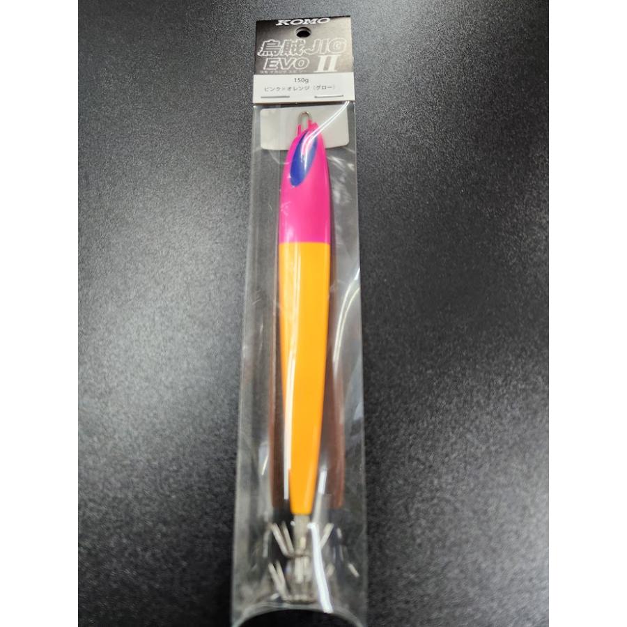 KOMO　烏賊JIG　EVOII　150ｇ　＃21　ピンク×オレンジ（グロー） | 