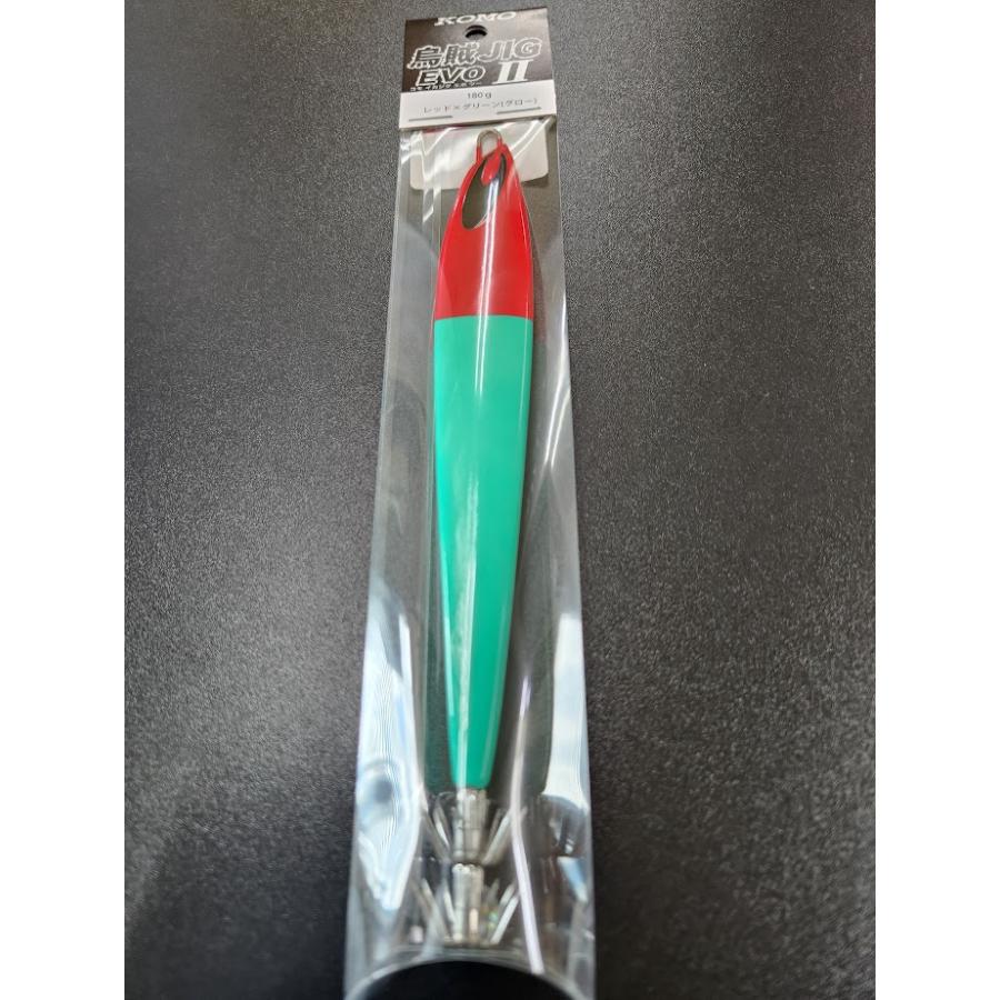 KOMO　烏賊JIG　EVOII　180ｇ　＃04　レッド×グリーン（グロー） | 
