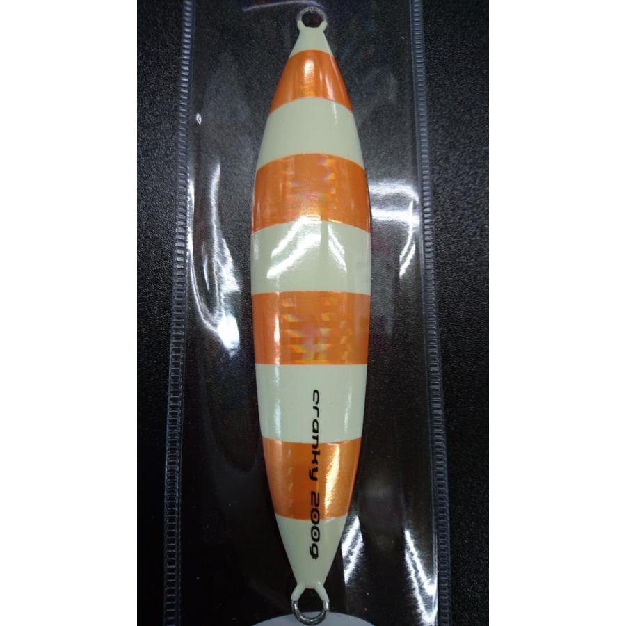 シーフロアコントロール　クランキー/cranky 200ｇ ウェイブ　クリアオレンジゼブラグロー【オリカラ】 |  | 01