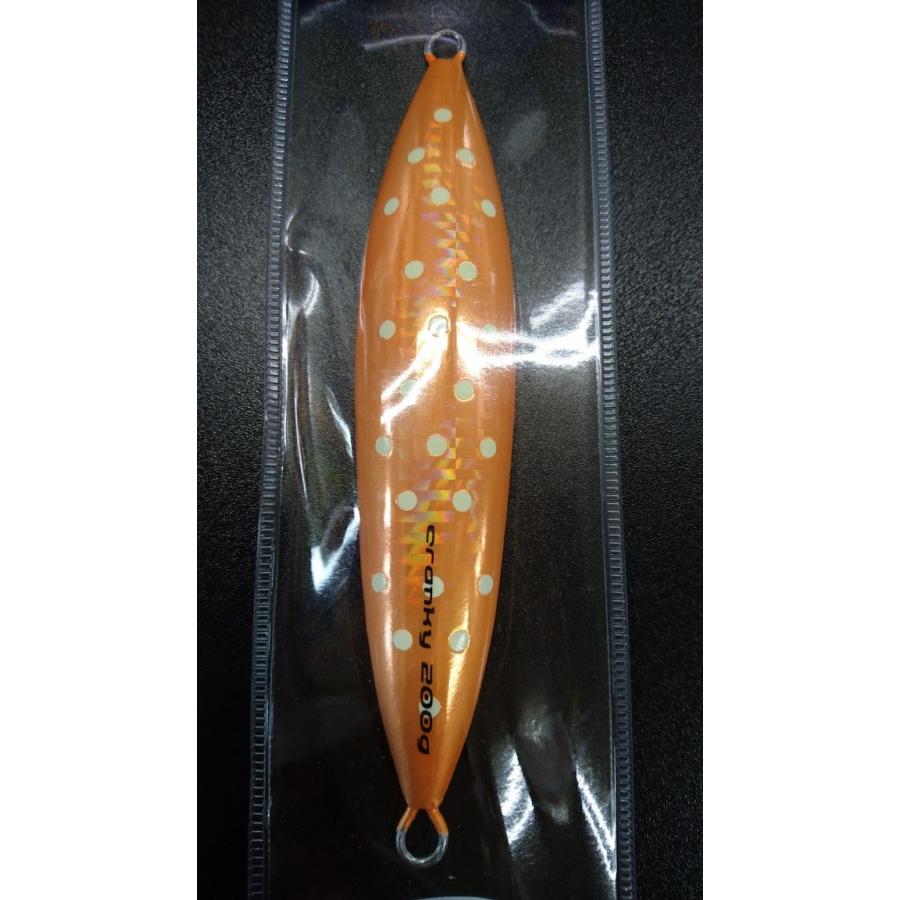 シーフロアコントロール　クランキー/cranky 200ｇ ウェイブ　クリアオレンジドットグロー【オリカラ】 |  | 01