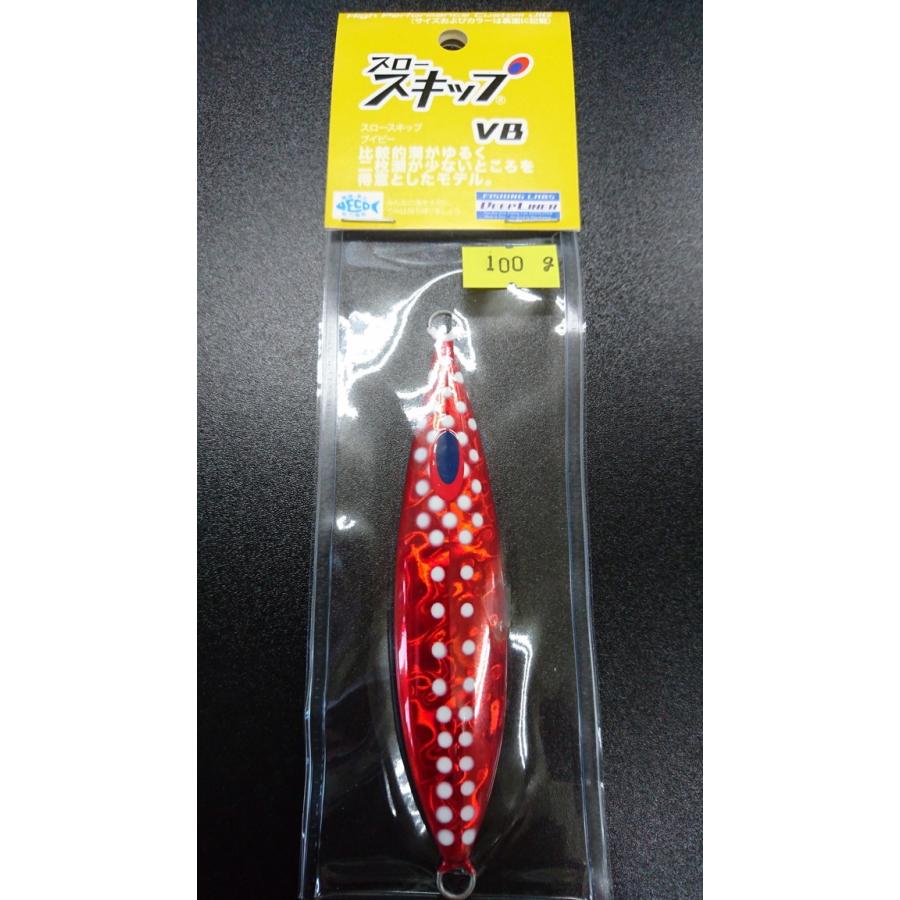 ディープライナー　スロースキップ　ブイボトム　100ｇ　マグマ　クリアレッドヌードスポット【VB】 | 
